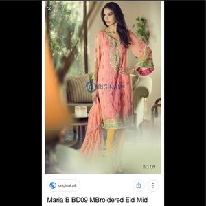 ❌❌SOLD )) Pakistani Designer Maria b dress